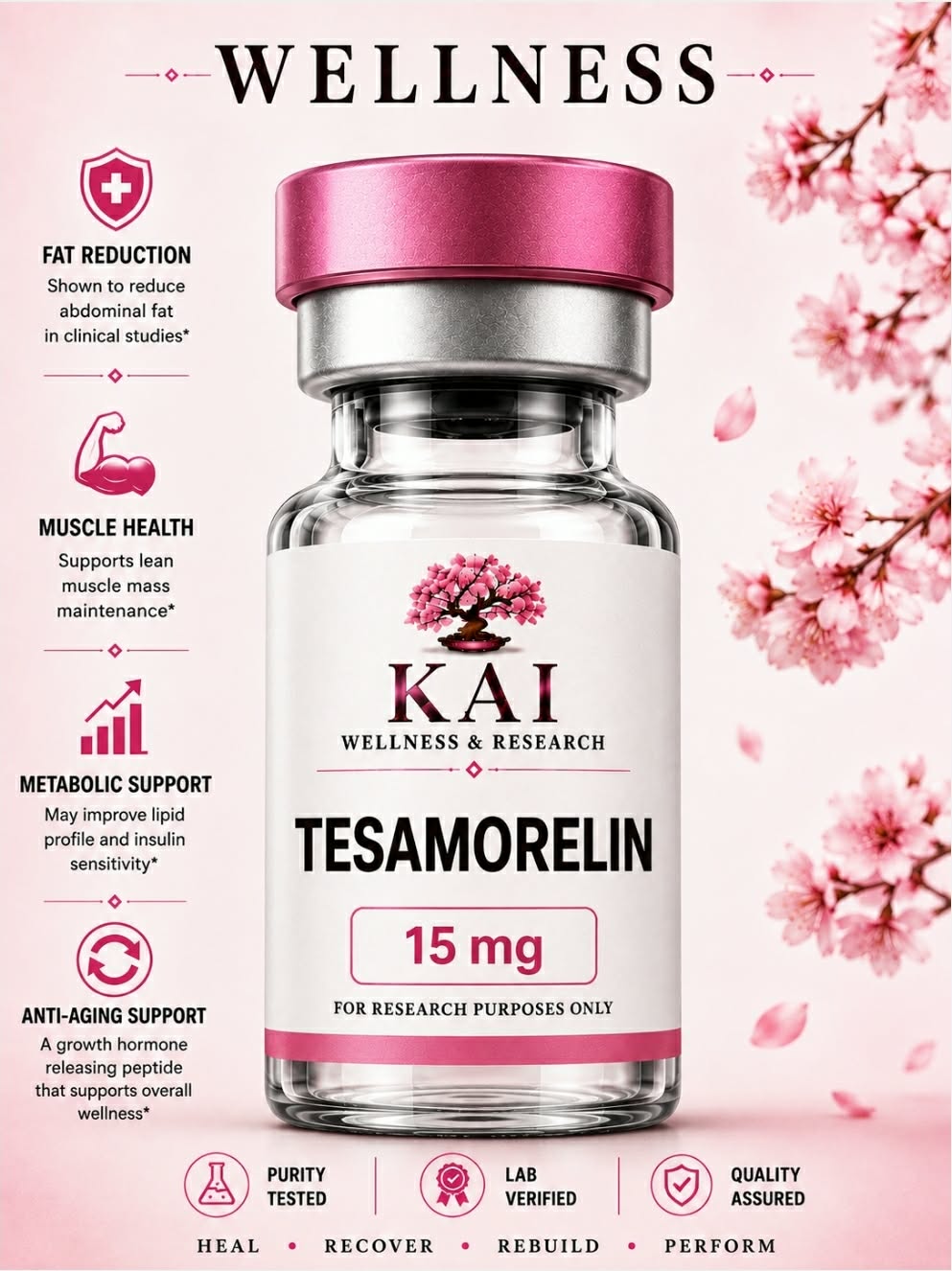 Tesamorelin 15mg