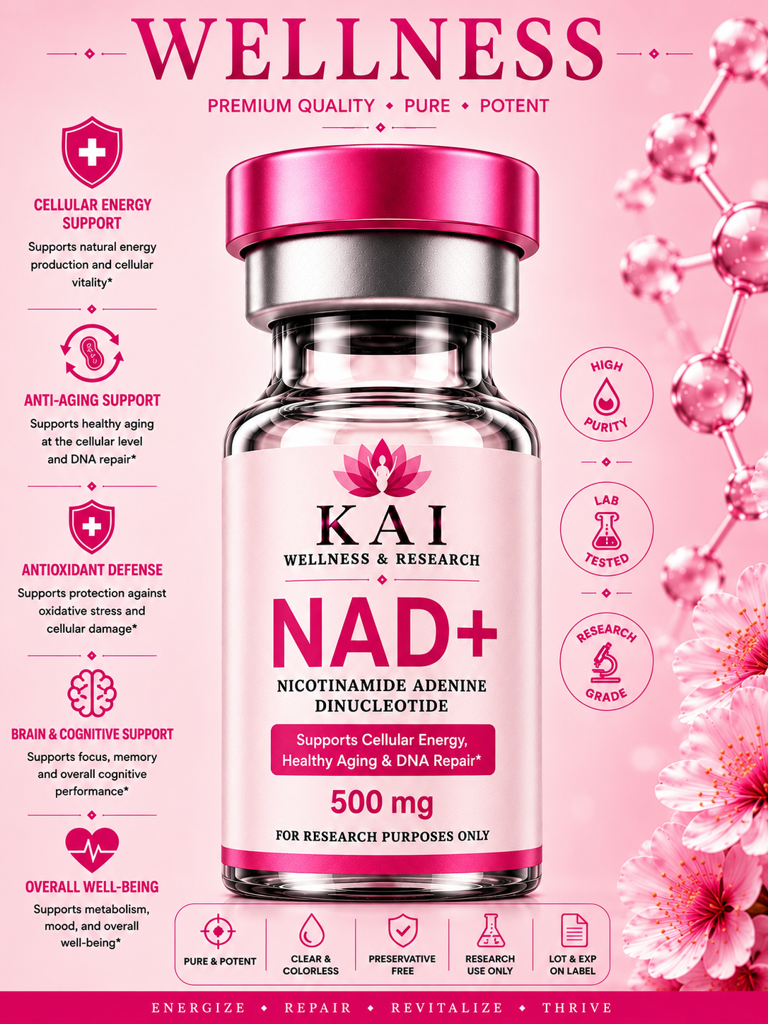 NAD+ 500mg